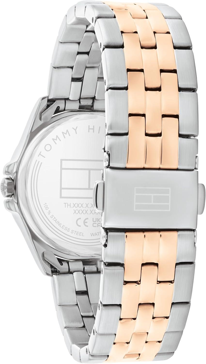 imageTommy Hilfiger Womens 3H Quartz Bracelet Watch Versatile EasytoWear and Timeless 3 ATM Water Resistance for Everyday Wear Gift for Her 30mmTwo Tone