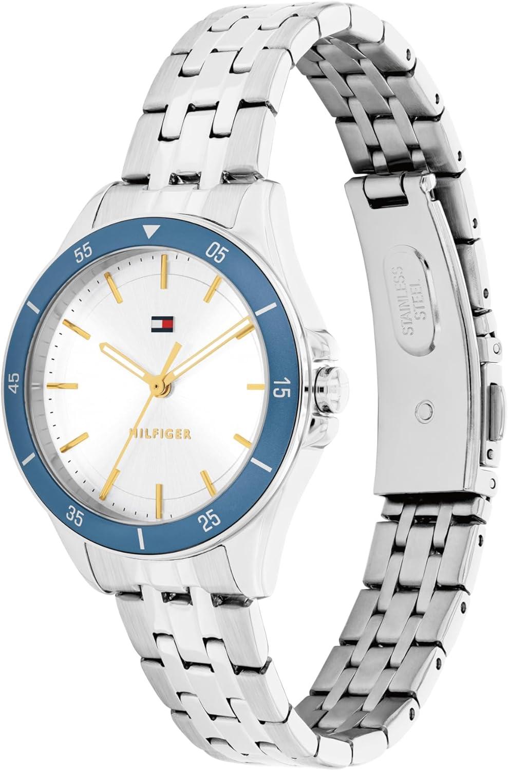 imageTommy Hilfiger Womens Quartz Bracelet Watch Sport Bezel Water Resistant up to 30m Modern Sophisticated Timepiece Gift for Her 30mm