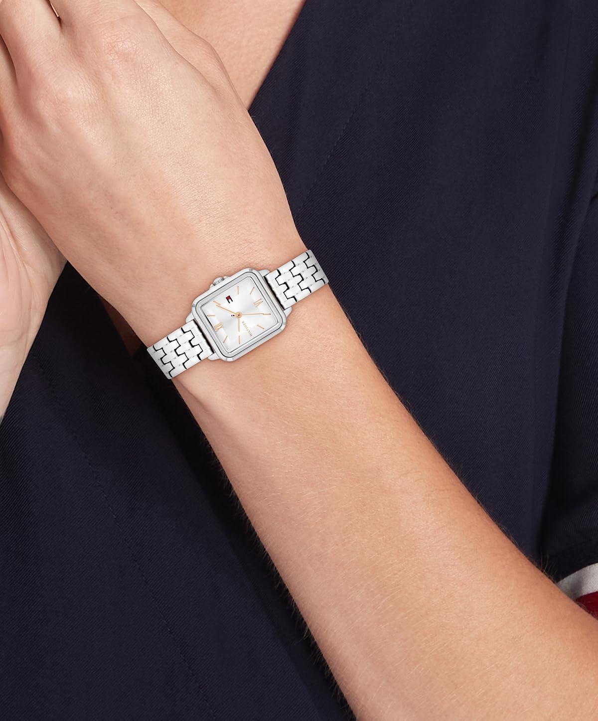 imageTommy Hilfiger Womens Quartz Two Tone Stainless Steel Bracelet Watch 225mmSilver