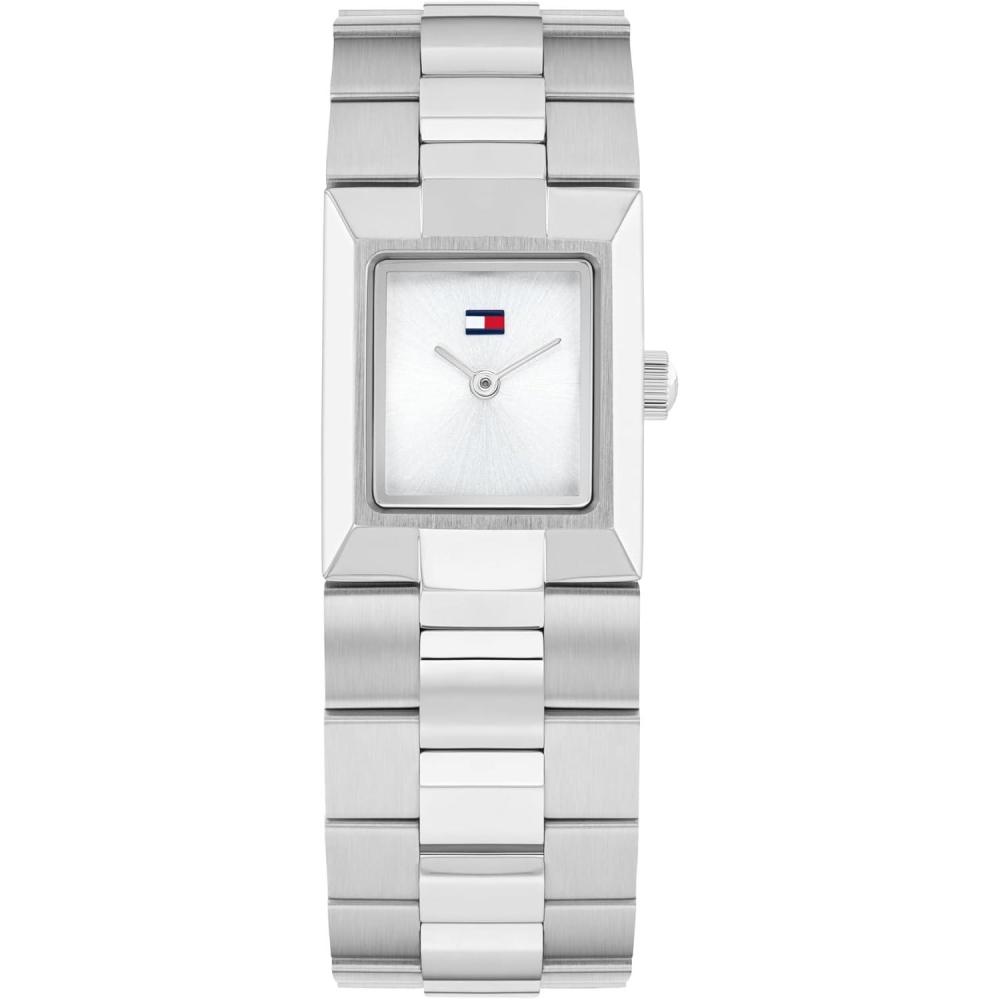 imageTommy Hilfiger Womens 2H Quartz Bracelet Watch JewelryInspired Square Design 3 ATM Water Resistance Elegant and Versatile Timepiece Gift for Her 205mmSilver
