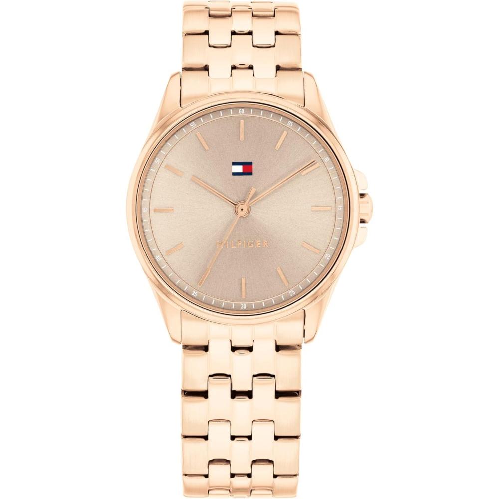 imageTommy Hilfiger Womens 3H Quartz Bracelet Watch Versatile EasytoWear and Timeless 3 ATM Water Resistance for Everyday Wear Gift for Her 30mmRose Gold