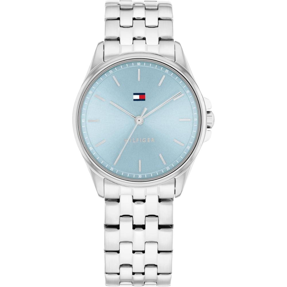 imageTommy Hilfiger Womens 3H Quartz Bracelet Watch Versatile EasytoWear and Timeless 3 ATM Water Resistance for Everyday Wear Gift for Her 30mmSilver