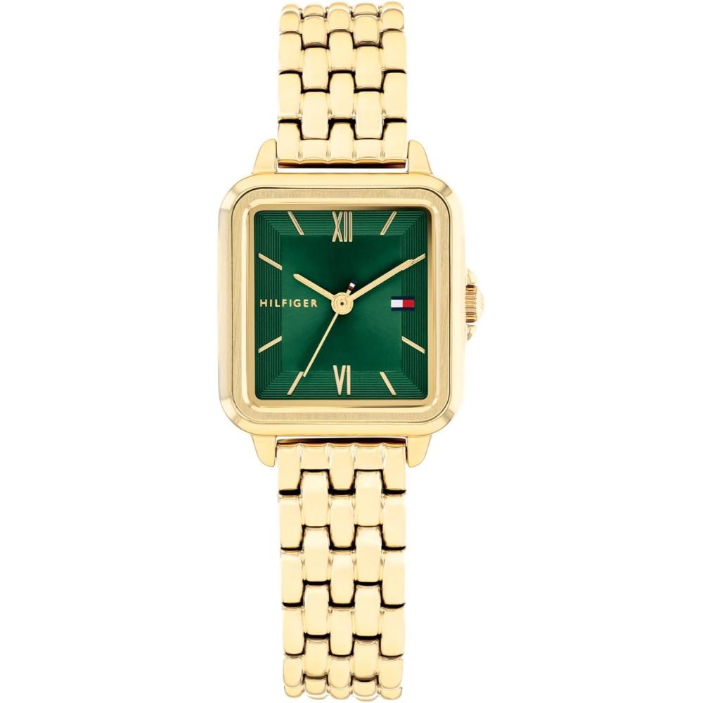 imageTommy Hilfiger Womens Quartz Two Tone Stainless Steel Bracelet Watch 225mmGreen