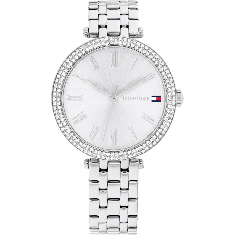 imageTommy Hilfiger Womens Watch Classic 3H Quartz Watch Stainless Steel Wristbrand Water Resistant up to 3 ATM30 Meters Premium Fashion Timepiece with Day to Night Versatility 34mm