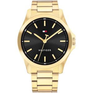 Tommy Hilfiger Men’s 3-Hand Quartz Watch – Round Case with Link Bracelet – Elevated, Modern Style – Gift for Him 42mm