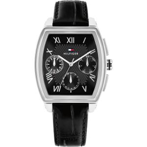 Tommy Hilfiger Men’s Multifunction Quartz Watch – Inspired by Oxford Shirt – Water Resistant up to 30m – Sophisticated Timepiece – Gift for Him 36mm(Black)