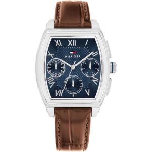 Tommy Hilfiger Men’s Multifunction Quartz Watch – Inspired by Oxford Shirt – Water Resistant up to 30m – Sophisticated Timepiece – Gift for Him 36mm(Brown)