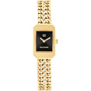 Tommy Hilfiger Women’s 2-Hand Quartz Watch – Double Chain Bracelet – Modern, Stylish Timepiece – Gift for Her 16mm(Gold Plated)