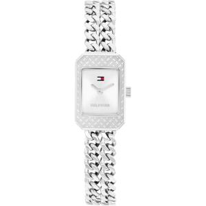 Tommy Hilfiger Women’s 2-Hand Quartz Watch – Double Chain Bracelet – Modern, Stylish Timepiece – Gift for Her 16mm(Silver)