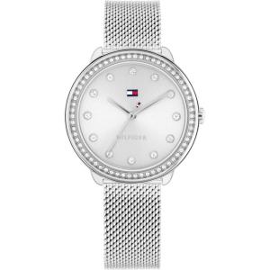 Tommy Hilfiger Womens Dressy Watch – 3H Quartz – Stainless Steel Wristwatch – Water Resistant up to 3 ATM/30 Meters – Premium Fashion Timepiece for All Occasions – 33 mm(Silver)