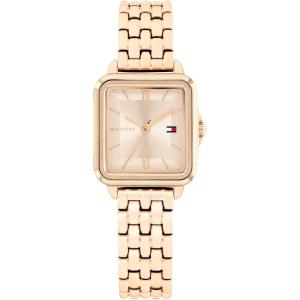 Tommy Hilfiger Women’s Quartz Two Tone Stainless Steel Bracelet Watch, 22.5mm(Rose Gold)
