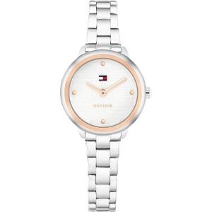 Tommy Hilfiger Women’s Quartz Watch – Mini 26mm Stainless Steel Case, Link Bracelet, Dress Casual Style – Gift for Her