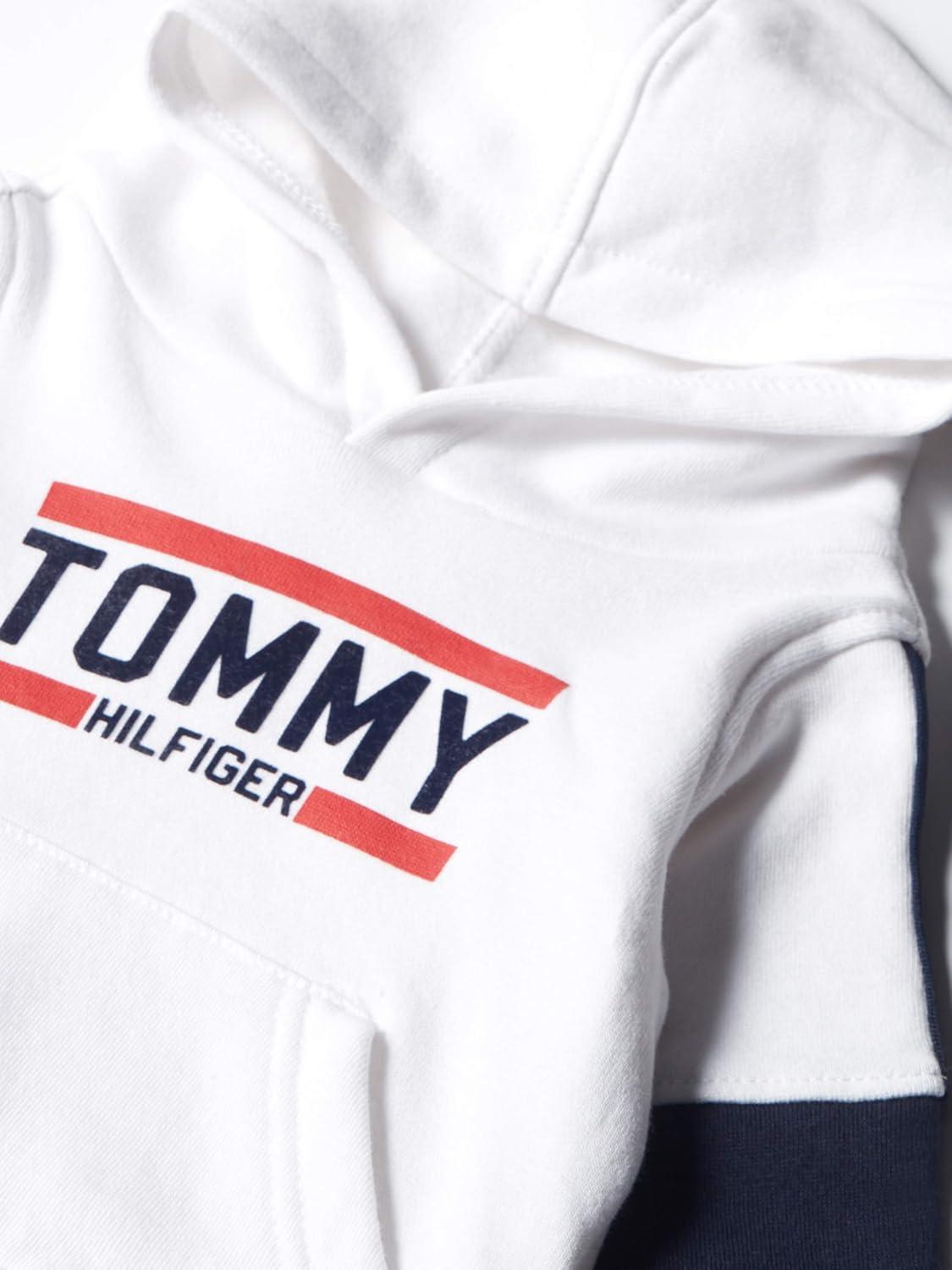 imageTommy Hilfiger 2 Pieces Hooded Pants Set babyboysWhiteNavy
