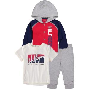Tommy Hilfiger baby-boys 3 Pieces Cardigan Pants Set