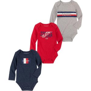 Tommy Hilfiger baby-boys 3 Pieces Pack Bodysuits(Multi)