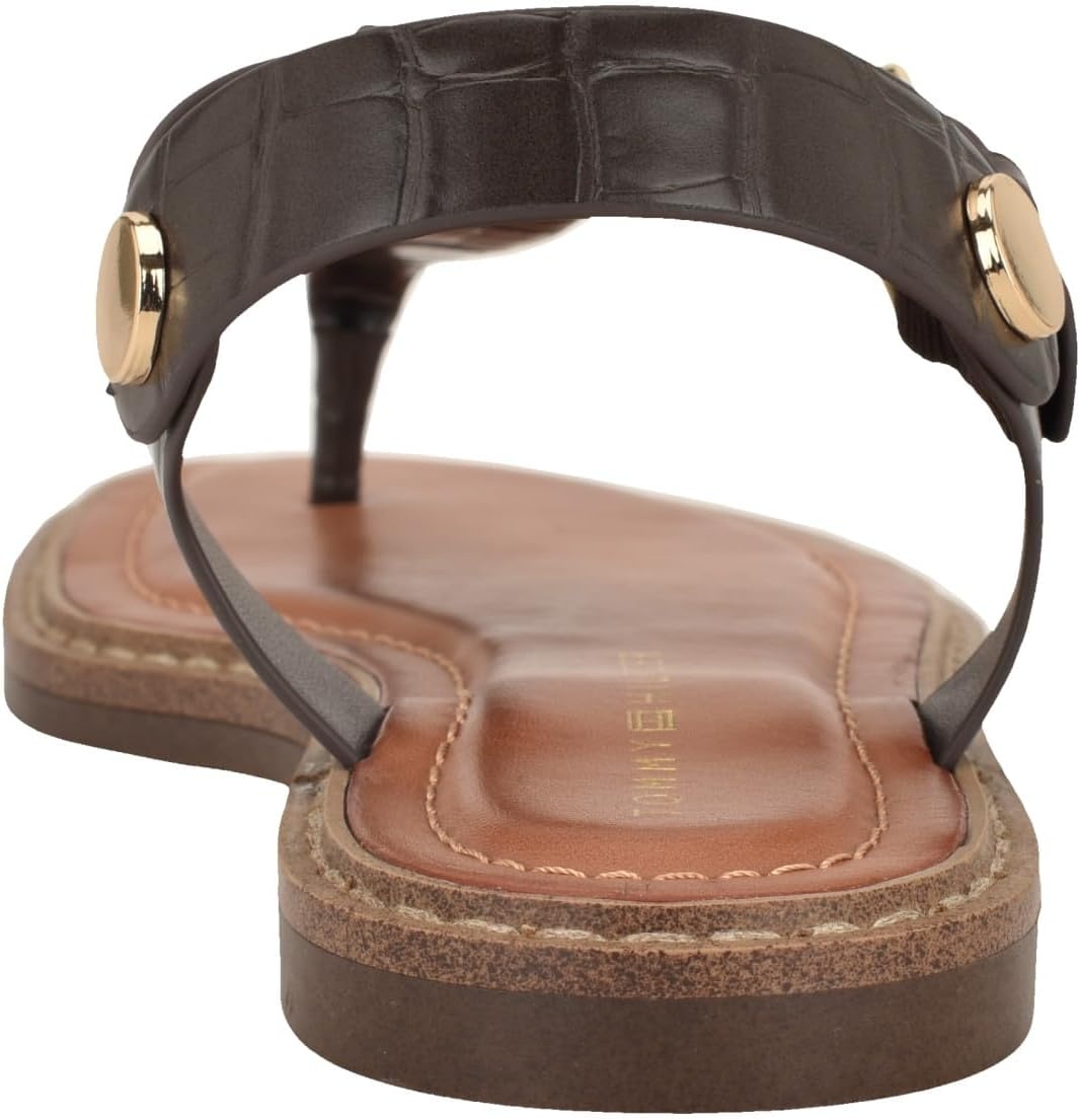 image:imageTommy Hilfiger Womens Bennia SandalMedium Brown Croco 210