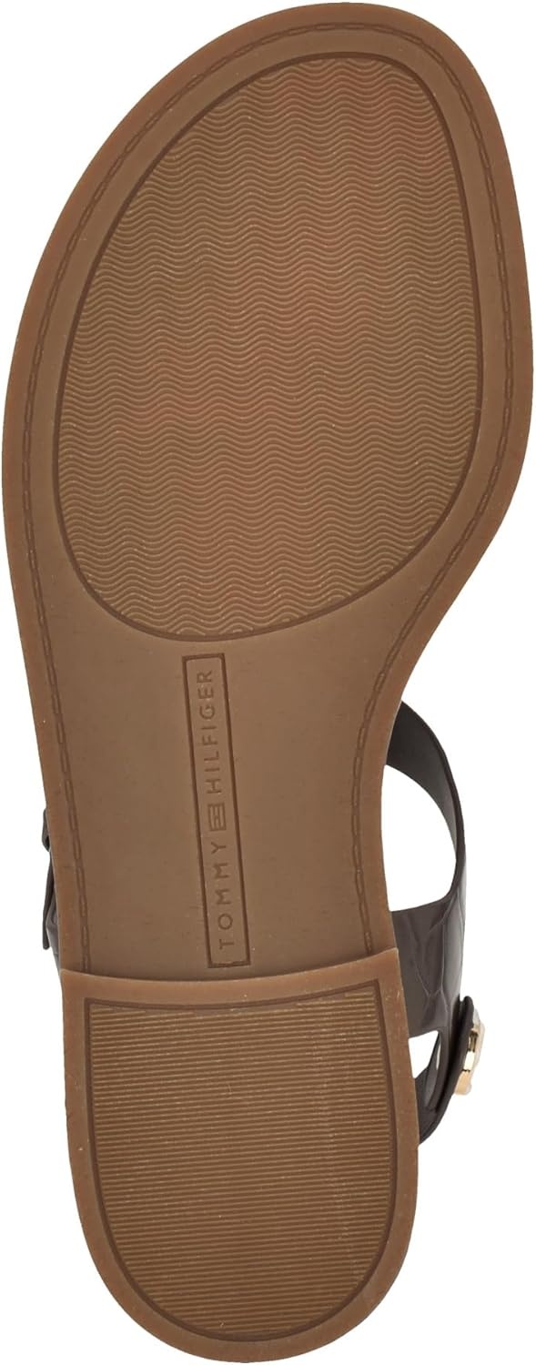 image:imageTommy Hilfiger Womens Bennia SandalMedium Brown Croco 210