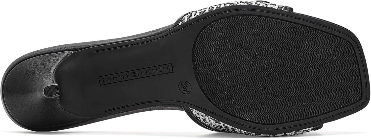 image:imageTommy Hilfiger Womens Camhila Heeled SandalBlack Logo Multi