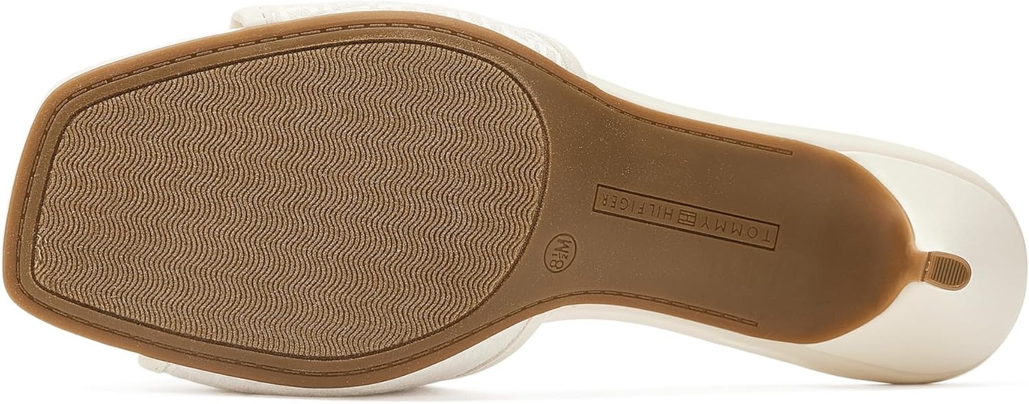 image:imageTommy Hilfiger Womens Camhila Heeled SandalIvory Logo Multi