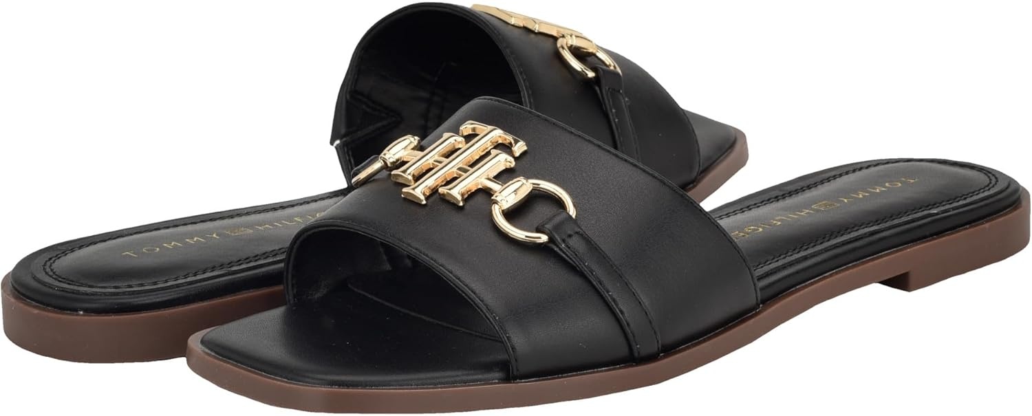 image:imageTommy Hilfiger Womens Piper Flat SandalBlack 001