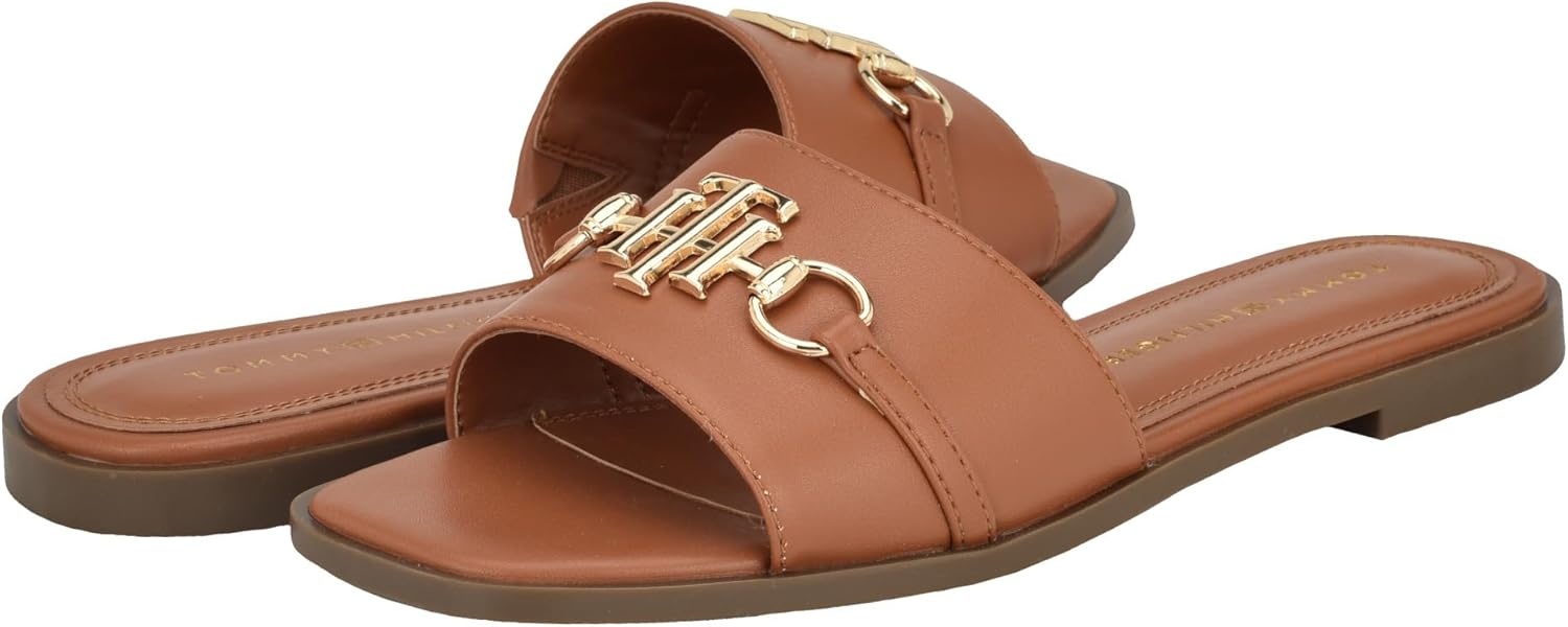 image:imageTommy Hilfiger Womens Piper Flat SandalMedium Brown 210