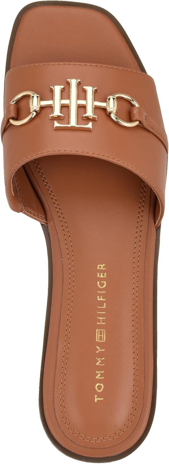 image:imageTommy Hilfiger Womens Piper Flat SandalMedium Brown 210