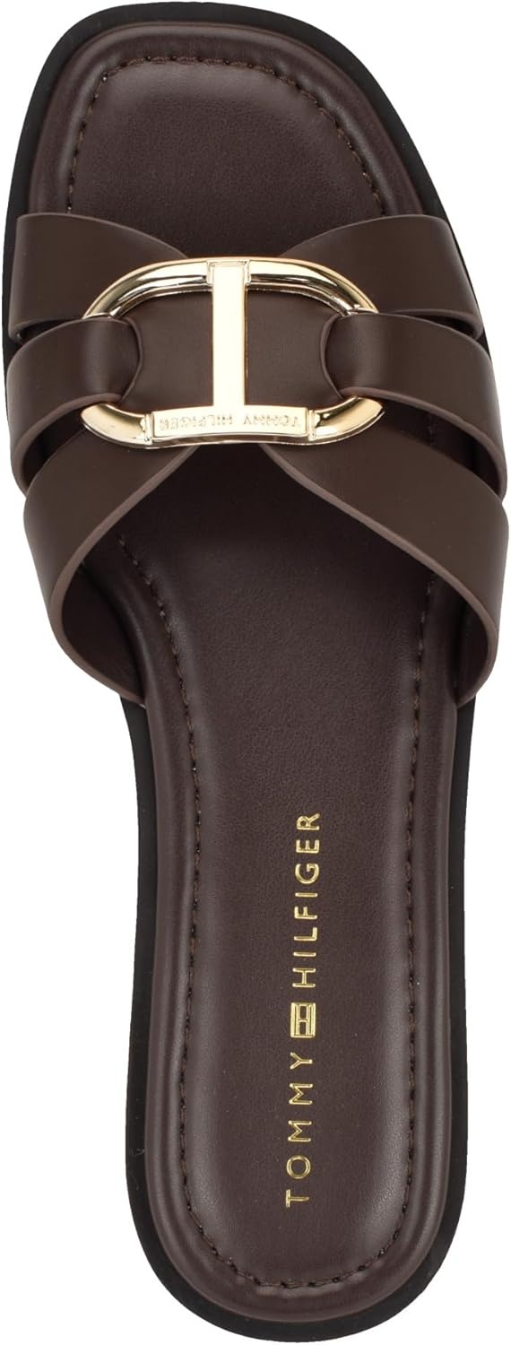 image:imageTommy Hilfiger Womens Terrai Flat SandalDark Brown