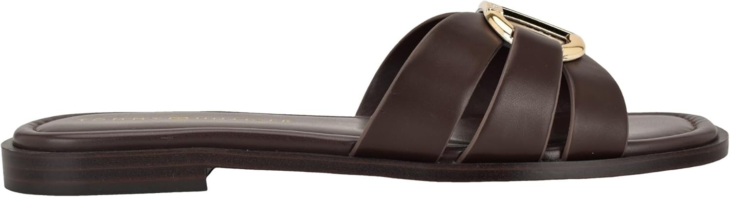 image:imageTommy Hilfiger Womens Terrai Flat SandalDark Brown
