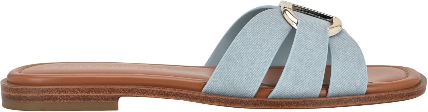 image:imageTommy Hilfiger Womens Terrai Flat SandalLight Blue Denim