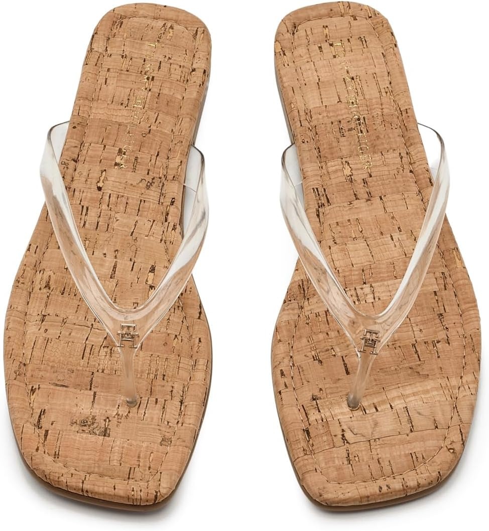 image:imageTommy Hilfiger Womens Vela Flat SandalClear 996