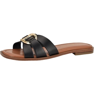 Tommy Hilfiger Women’s Terrai Flat Sandal(Black)
