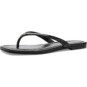 Tommy Hilfiger Women’s Vela Flat Sandal(Black 001)