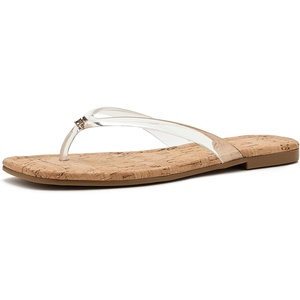 Tommy Hilfiger Women’s Vela Flat Sandal(Clear 996)