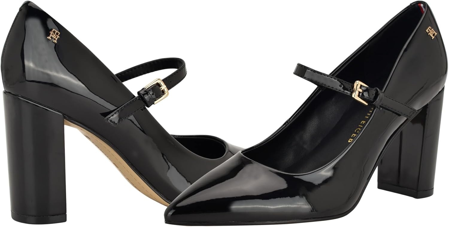 image:imageTommy Hilfiger Womens AvenizBlack Patent 001
