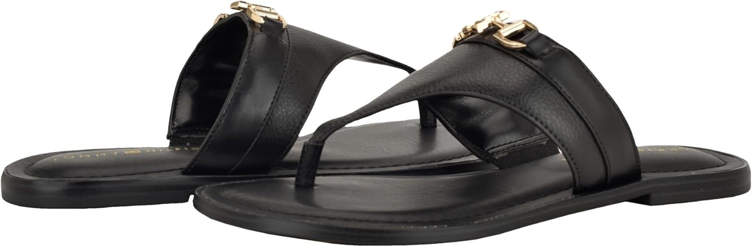 image:imageTommy Hilfiger Womens Goldiea Flat SandalBlack 001