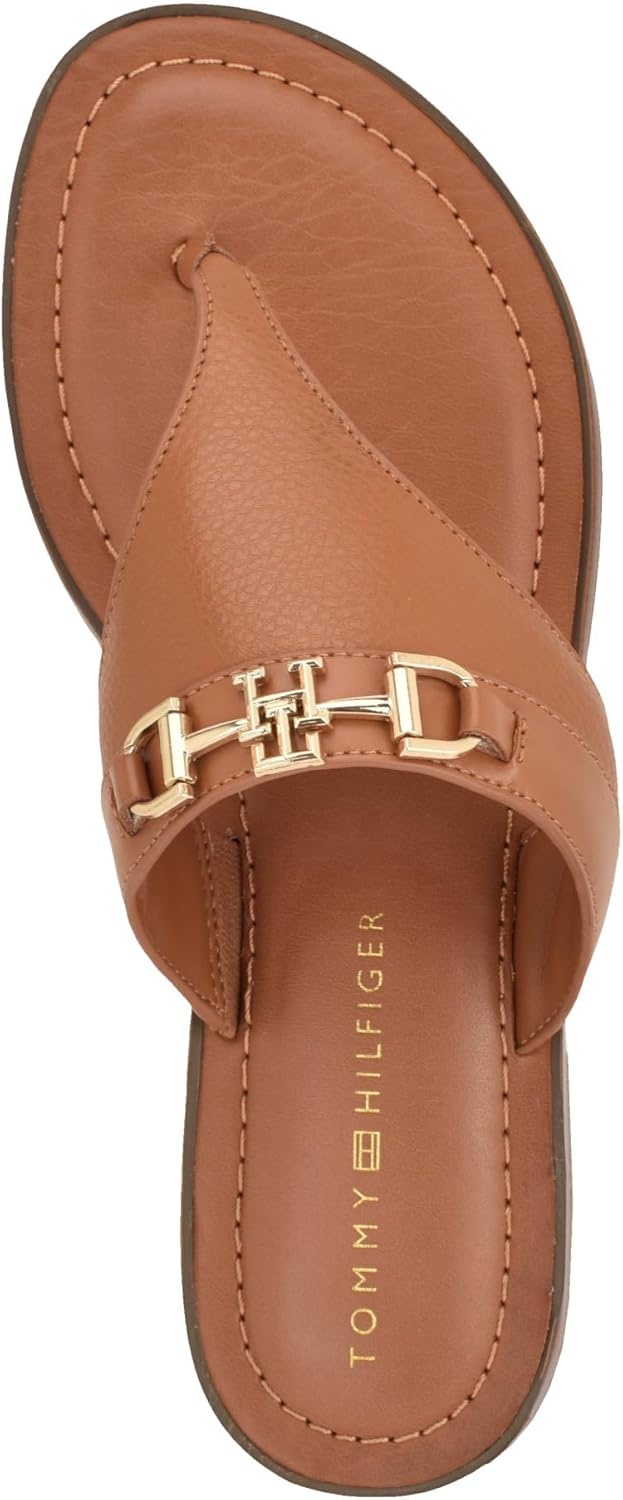 image:imageTommy Hilfiger Womens Goldiea Flat SandalMedium Natural 101