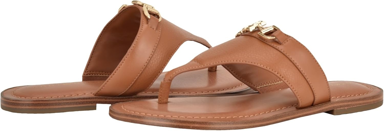 image:imageTommy Hilfiger Womens Goldiea Flat SandalMedium Natural 101