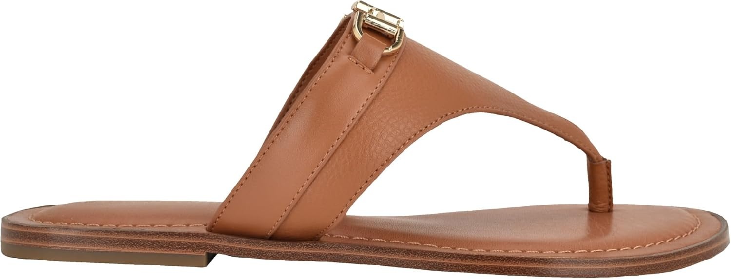 image:imageTommy Hilfiger Womens Goldiea Flat SandalMedium Natural 101