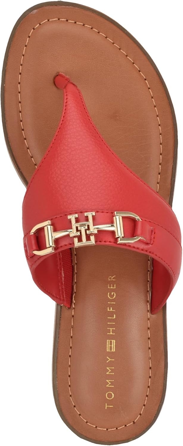 image:imageTommy Hilfiger Womens Goldiea Flat SandalMedium Red 610