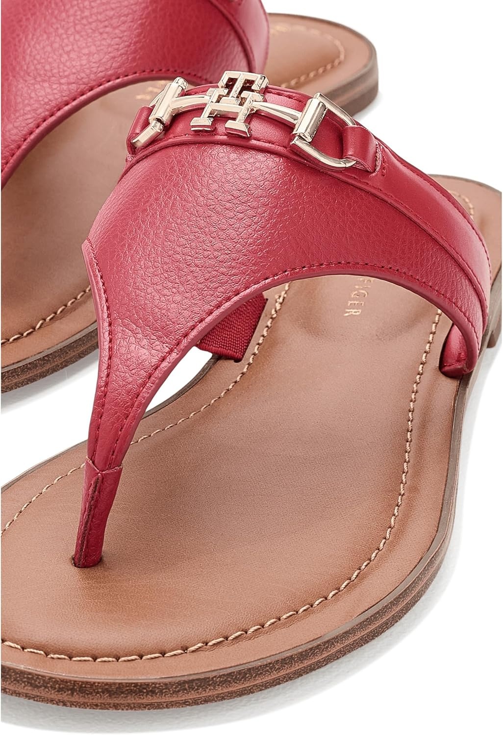 image:imageTommy Hilfiger Womens Goldiea Flat SandalMedium Red 610