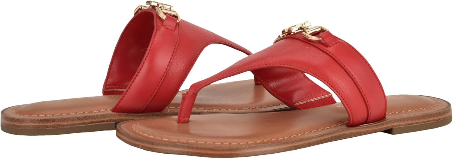 image:imageTommy Hilfiger Womens Goldiea Flat SandalMedium Red 610