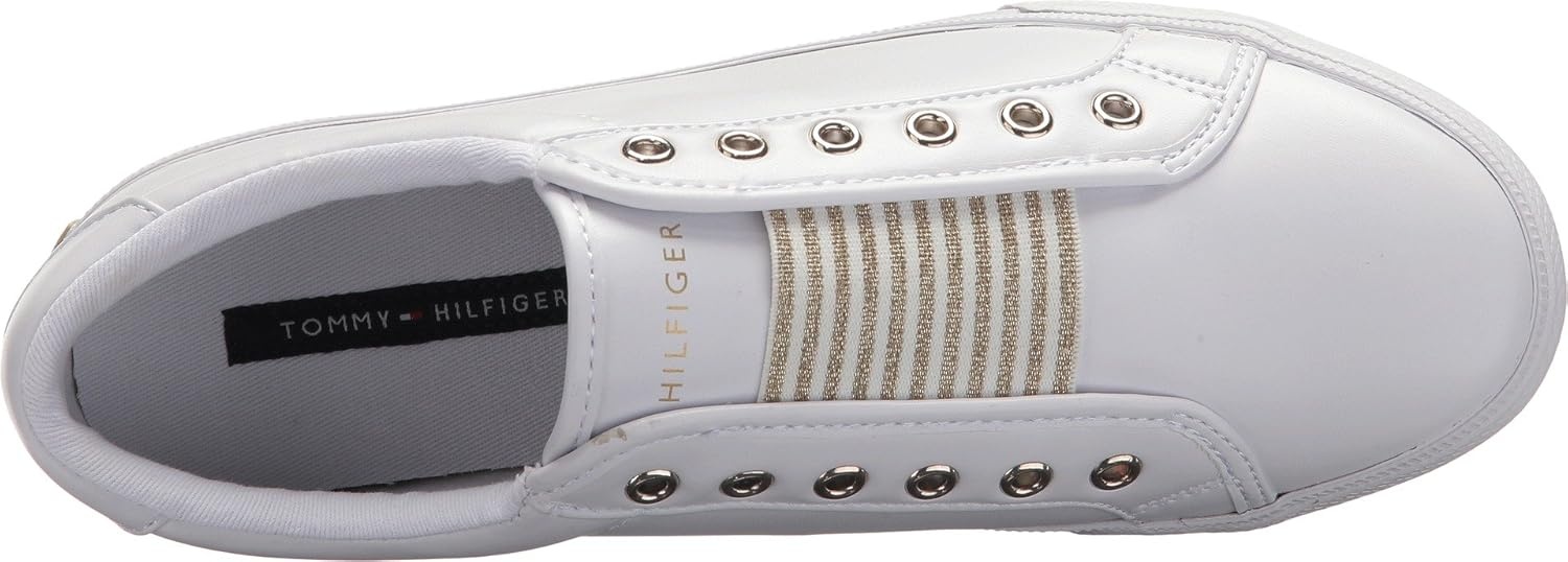 image:imageTommy Hilfiger Womens Laven SneakersWhiteGold Multi