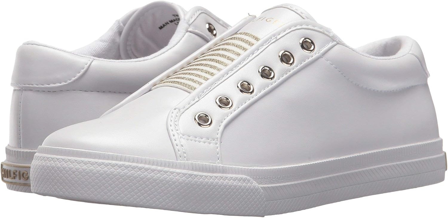 image:imageTommy Hilfiger Womens Laven SneakersWhiteGold Multi