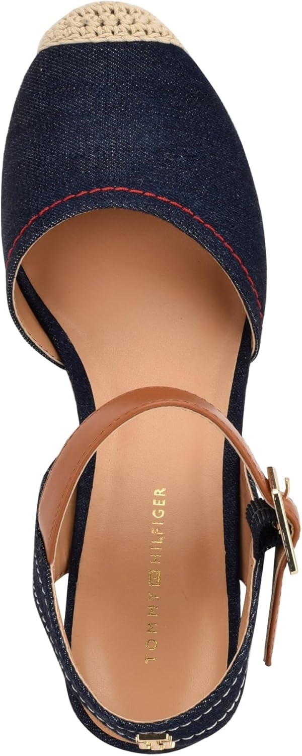 image:imageTommy Hilfiger Womens Nilsa Wedge SandalBlue Denim