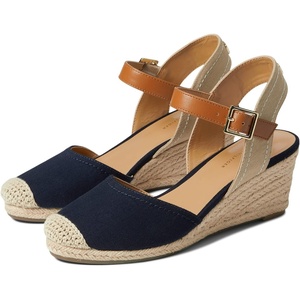Tommy Hilfiger Women’s Nilsa Wedge Sandal(Indigo/Tan)