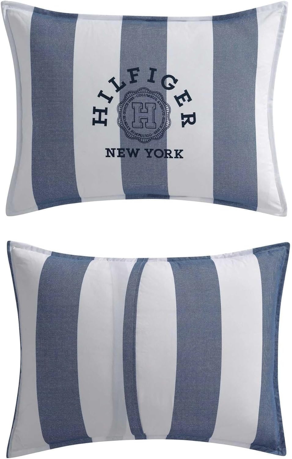 image:imageTommy Hilfiger Queen Comforter Set Soft amp Reversible Striped Bedding for Year Round Comfort 3 Piece Bed Set with Matching Pillowcases Berkeley Stripe Deep BlueBerkeley Stripe Deep Blue