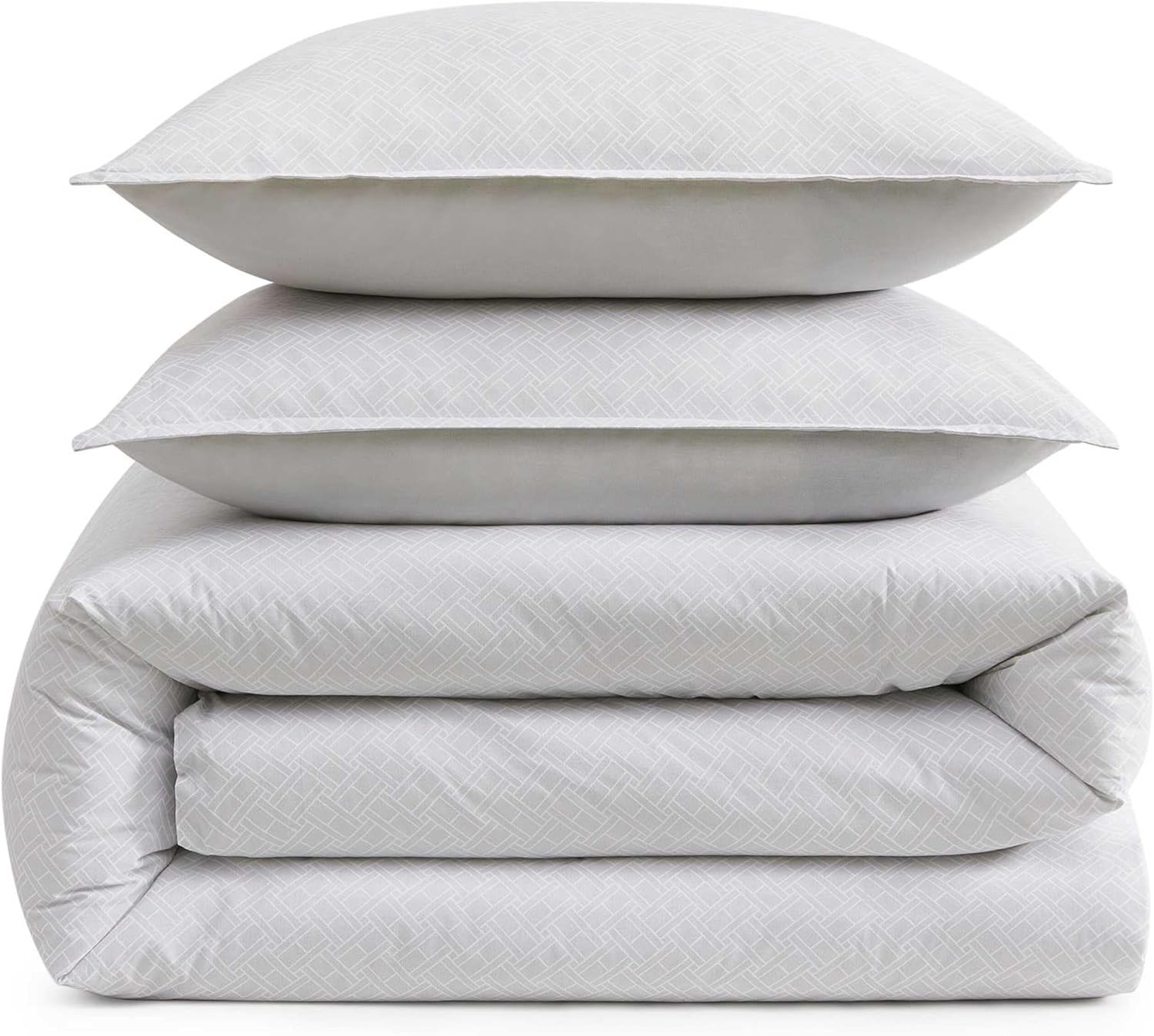 image:imageTommy Hilfiger Twin Comforter Set Cotton Americana Inspired Bedding with a Naturally Soft Feel 2 Piece Bed Set with Matching Pillowcase Trellis FlagChristopher Texture GreyTrellis FlagChristopher Texture Grey