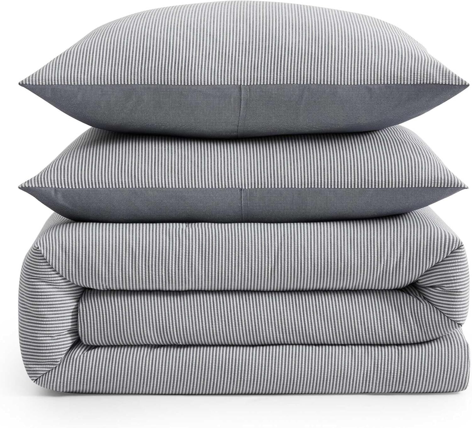 image:imageTommy Hilfiger Twin Comforter Set Cotton Americana Inspired Bedding with a Naturally Soft Feel 2 Piece Bed Set with Matching Pillowcase Trellis FlagChristopher Texture GreyTommy Sandbar StripeChristopher Texture Blue