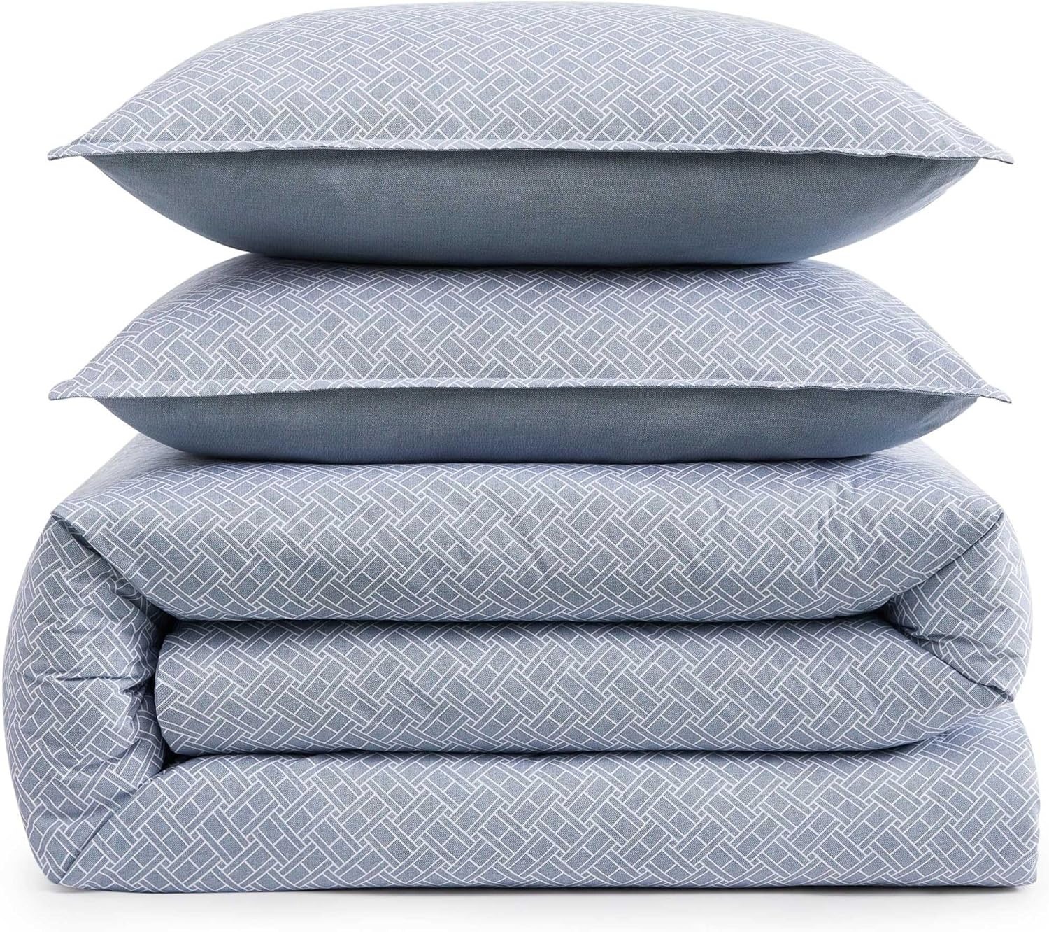 image:imageTommy Hilfiger Twin Comforter Set UltraSoft Cotton Bedding with Matching Sham Reversible Design Medium Weight for YearRound Comfort Striped Americana Decor Classic Stripe Dark BlueTrellis FlagChristopher Blue
