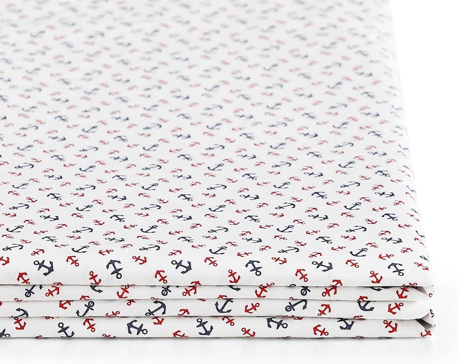 image:imageTommy Hilfiger Twin Size Sheets Set Crisp amp Tailored Cooling Sheets with a Cotton Percale Lightweight Feel Bed Sheets with Matching Pillowcase amp Fitted Sheet Cass Park Mix GreenAtlantic Anchors Red